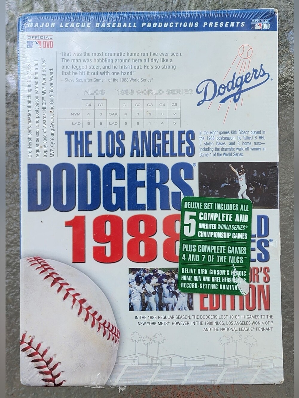New Los Angeles LA Dodgers: 1988 World Series Collectors Edition (DVD, 7-Disc)